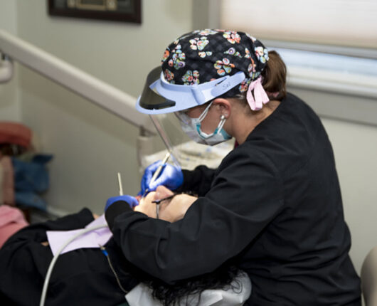 Teeth Whiting Checkup of Patient