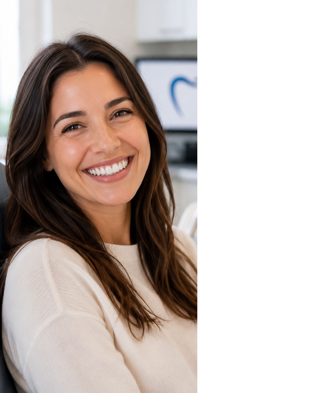 Smiling new patient at Raynham Dental Group